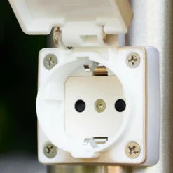 Caserta Lampadaire, Eclairage de chemin Acier inoxydable, Blanc, 1 lumière