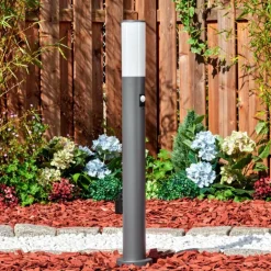 Caserta Lampe à prise électrique, Eclairage de chemin Anthracite, 1 lumière, Détecteur de mouvement