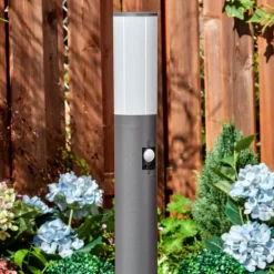 Caserta Lampe à prise électrique, Eclairage de chemin Anthracite, 1 lumière, Détecteur de mouvement