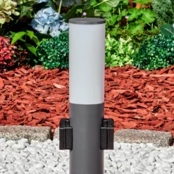 Caserta Prises électriques d'extérieur, Borne lumineuse, Eclairage de chemin Anthracite, 1 lumière