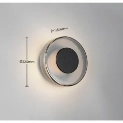 Celeste Applique murale Luminaires Trio LED Noir, 1 lumière