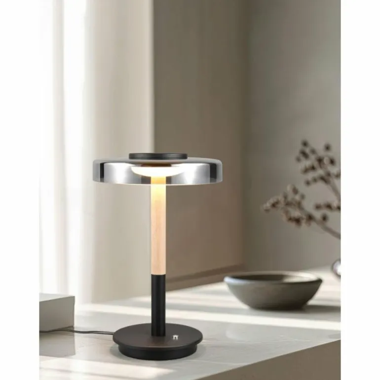 Celeste Lampe à poser Luminaires Trio LED Noir, 1 lumière