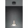 Celeste Suspension Luminaires Trio LED Noir, 1 lumière