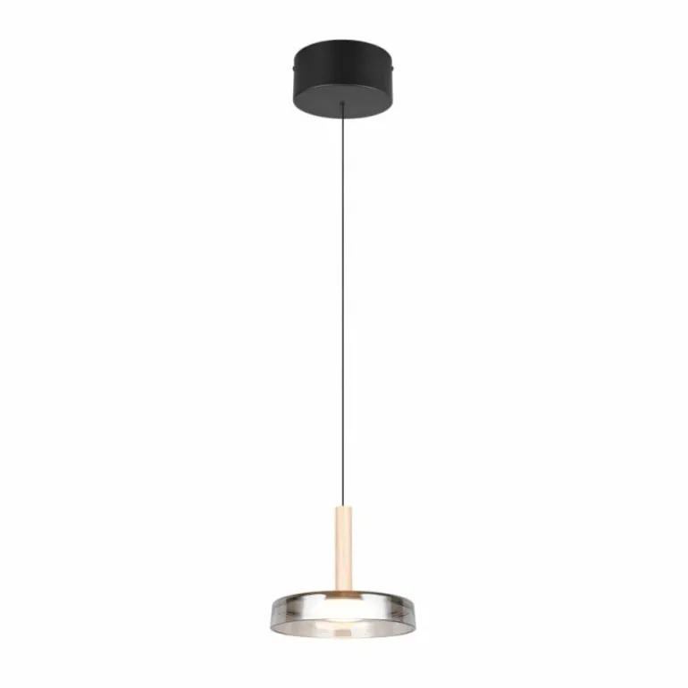 Celeste Suspension Luminaires Trio LED Noir, 1 lumière