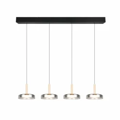 Celeste Suspension Luminaires Trio LED Noir, 1 lumière