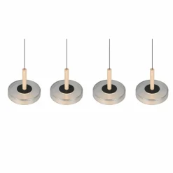 Celeste Suspension Luminaires Trio LED Noir, 1 lumière