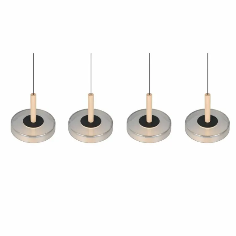 Celeste Suspension Luminaires Trio LED Noir, 1 lumière