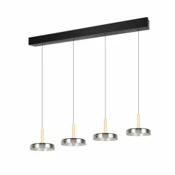 Celeste Suspension Luminaires Trio LED Noir, 1 lumière