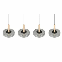 Celeste Suspension Luminaires Trio LED Noir, 1 lumière