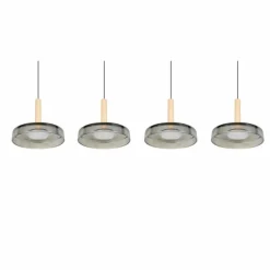 Celeste Suspension Luminaires Trio LED Noir, 1 lumière