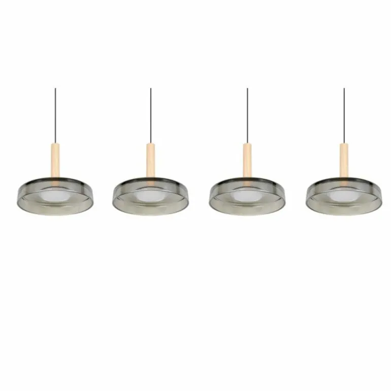 Celeste Suspension Luminaires Trio LED Noir, 1 lumière