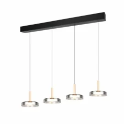 Celeste Suspension Luminaires Trio LED Noir, 1 lumière