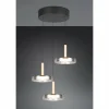 Celeste Suspension Luminaires Trio LED Noir, 1 lumière