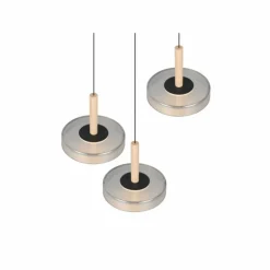 Celeste Suspension Luminaires Trio LED Noir, 1 lumière