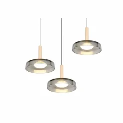 Celeste Suspension Luminaires Trio LED Noir, 1 lumière