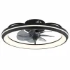 Celeste Ventilateur de plafond lumineux Luminaires Globo Lighting LED Noir, 1 lumière, Télécommandes