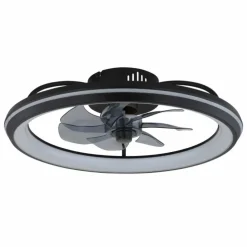 Celeste Ventilateur de plafond lumineux Luminaires Globo Lighting LED Noir, 1 lumière, Télécommandes