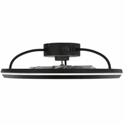 Celeste Ventilateur de plafond lumineux Luminaires Globo Lighting LED Noir, 1 lumière, Télécommandes