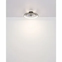Celeste Ventilateur de plafond lumineux Luminaires Globo Lighting LED Noir, 1 lumière, Télécommandes