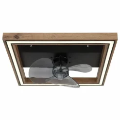 Celinata Ventilateur de plafond lumineux Luminaires Globo Lighting LED Noir, 1 lumière, Télécommandes