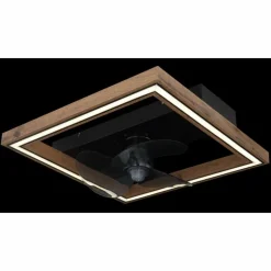 Celinata Ventilateur de plafond lumineux Luminaires Globo Lighting LED Noir, 1 lumière, Télécommandes