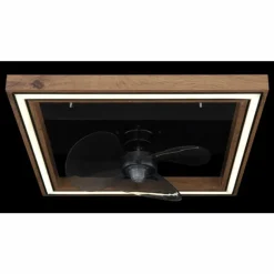 Celinata Ventilateur de plafond lumineux Luminaires Globo Lighting LED Noir, 1 lumière, Télécommandes