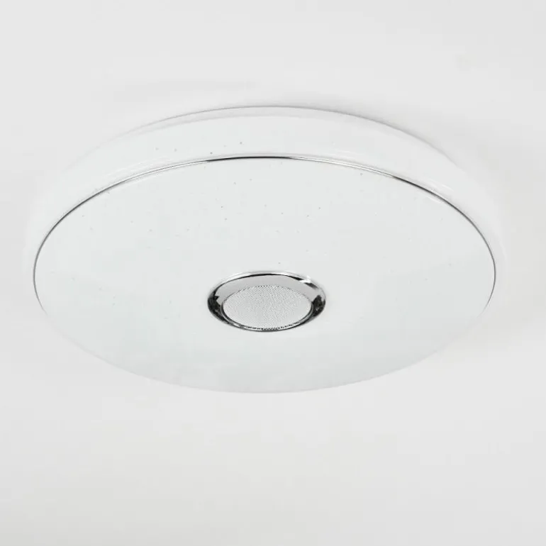 Cham Plafonnier LED Blanc, 1 lumière, Télécommandes, Changeur de couleurs