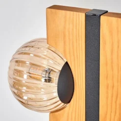 Chehalis Boule lumineuse, Lampadaire Écru, Noir, 6 lumières