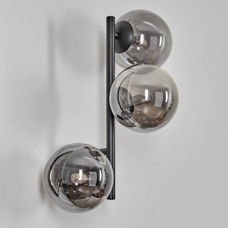 Chehalis Boule lumineuse, Applique murale Fumé, 3 lumières