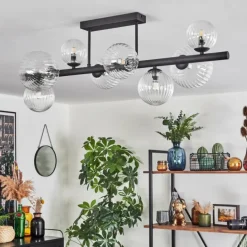 Chehalis Plafonnier, Boule lumineuse Clair, 8 lumières