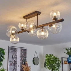 Chehalis Plafonnier, Boule lumineuse Clair, 8 lumières