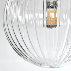 Chehalis Plafonnier, Boule lumineuse 76 cm Clair, 12 lumières