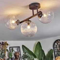Chehalis Plafonnier, Boule lumineuse Clair, 3 lumières