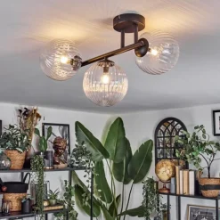 Chehalis Plafonnier, Boule lumineuse Clair, 3 lumières
