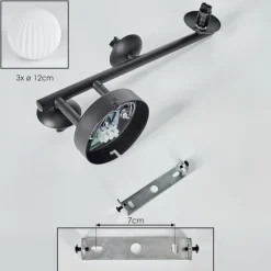 Chehalis Plafonnier, Boule lumineuse Blanc, 3 lumières