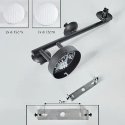 Chehalis Plafonnier, Boule lumineuse Blanc, 3 lumières