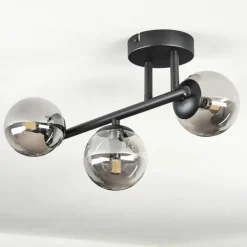 Chehalis Plafonnier, Boule lumineuse Fumé, 3 lumières