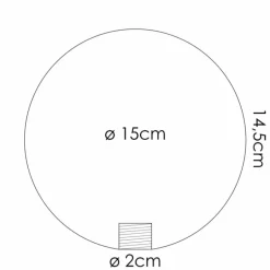 Chehalis Verre de rechange 15 cm Clair, Fumé