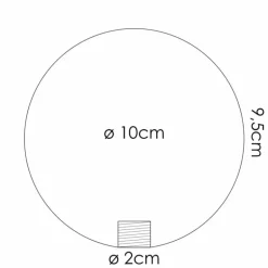Chehalis Verre de rechange 10 cm Blanc