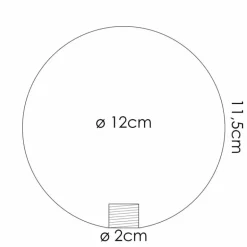 Chehalis Verre de rechange 12 cm Blanc