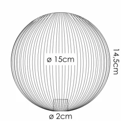 Chehalis Verre de rechange 15 cm Blanc