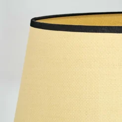 Chellas Lampadaire beige, Noir, 1 lumière