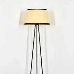 Chellas Lampadaire beige, Noir, 1 lumière
