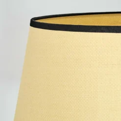 Chellas Lampadaire beige, Noir, 1 lumière