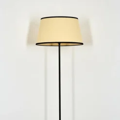 Chellas Lampadaire beige, Noir, 1 lumière