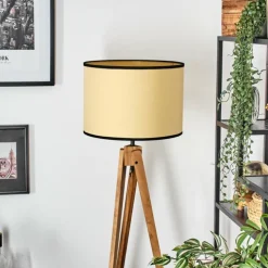 Chellas Lampadaire, Liseuse Écru, Noir, 1 lumière