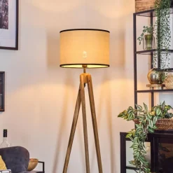 Chellas Lampadaire, Liseuse Écru, Noir, 1 lumière