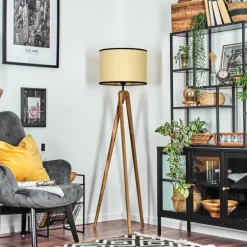 Chellas Lampadaire, Liseuse Écru, Noir, 1 lumière