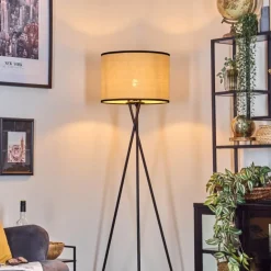 Chellas Lampadaire Noir, 1 lumière