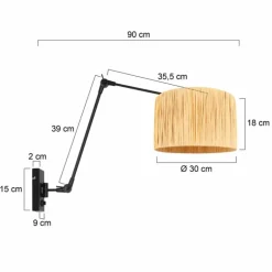 Chic Applique murale Luminaires Steinhauer Noir, 1 lumière